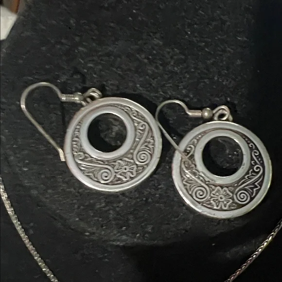 Brighton Elegant Silver Necklace and Earring Set - Picture 4 of 4